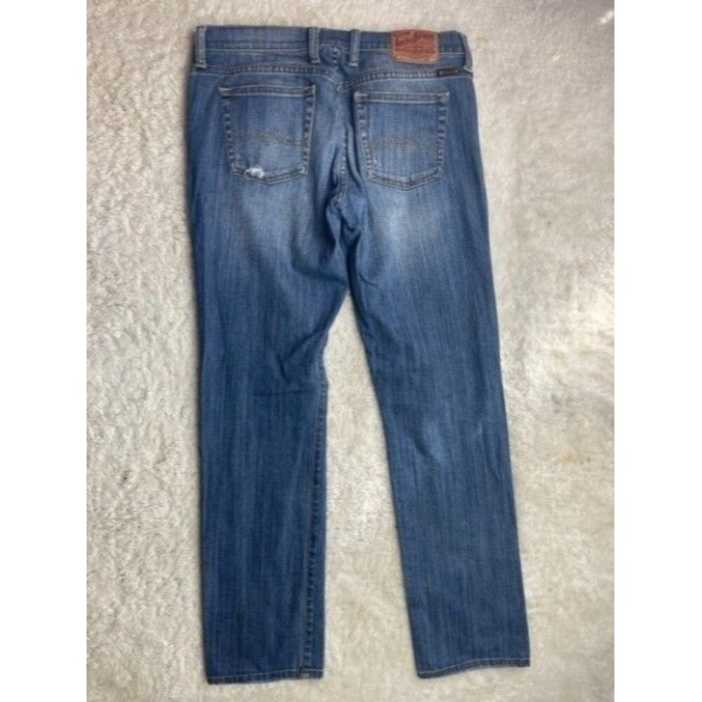 Lucky Brand Size 10 30 Womens Jeans Med Wash Low Rise Straight Stretch - Picture 3 of 3